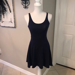|DONATING SOON| EXPRESS navy blue peplum mini dress. Size XS